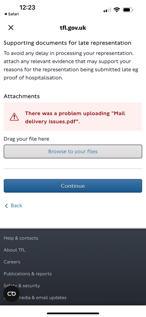 AngelShanshu's tweet photo. @TfL I used the link above and following advice from Cust Serv (I called) who said the site is fully working and it was a problem my end, I tried a different device but still getting error messages. 

I am disabled with no printer. I will be able to get this sent but need more time. https://t.co/RRMFjJ6Aam