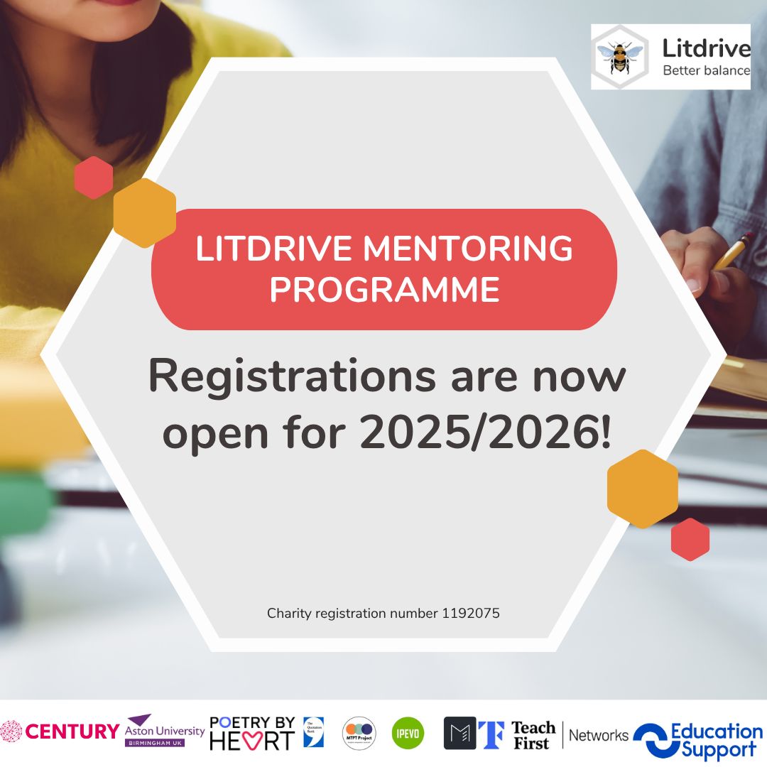 🤝 Our 2025 mentoring scheme is live!

Share your expertise or gain guidance by connecting with fellow members. Build skills, grow confidence, and thrive.

Sign up as a mentor or mentee today 👉 buff.ly/urOwKlK
 🐝

#Litdrive #TeamEnglish