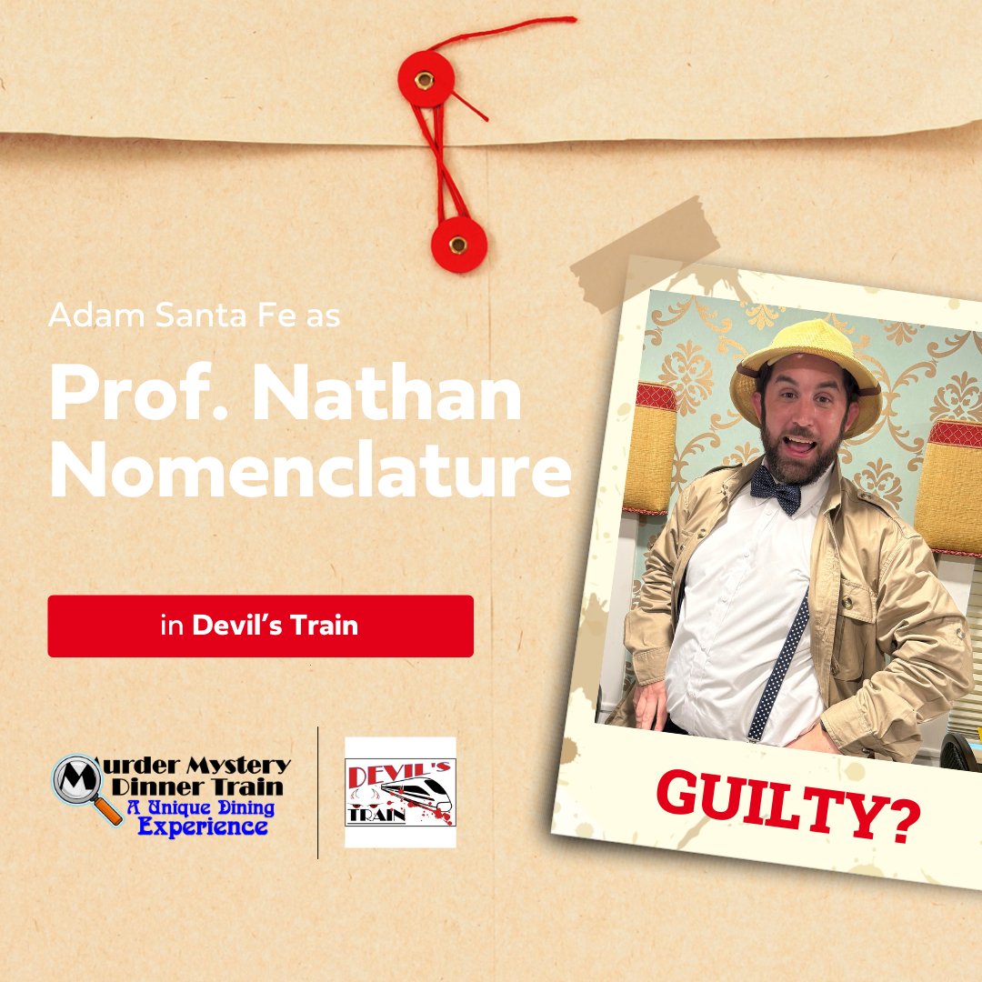 👨‍🏫 Once highly regarded, this eccentric scholar is now penniless. Could his obsession with Captain Kidd’s treasure save his reputation—or lead him to murder?

🎟️ Only one way to find out! Get your tickets today: semgulf.com/schedule/

#MMDT #DevilsTrain #FortMyers #DinnerTrain