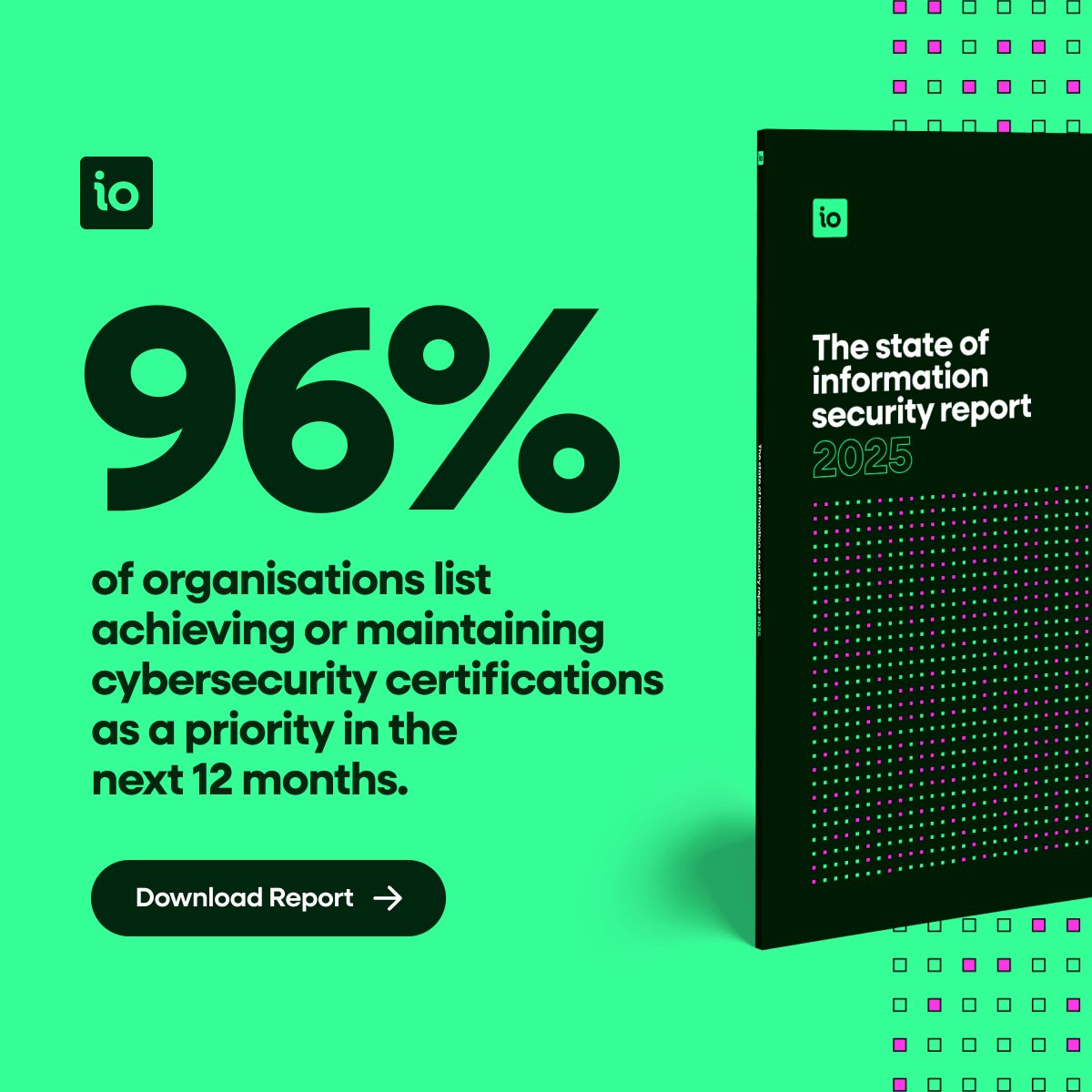 The #Cybersecurity landscape is filled with emerging threats; our State of #InformationSecurity Report 2025 found that the majority (96%) of organisations are responding by investing in certifications. Read the full report: isms.online/the-state-of-i…