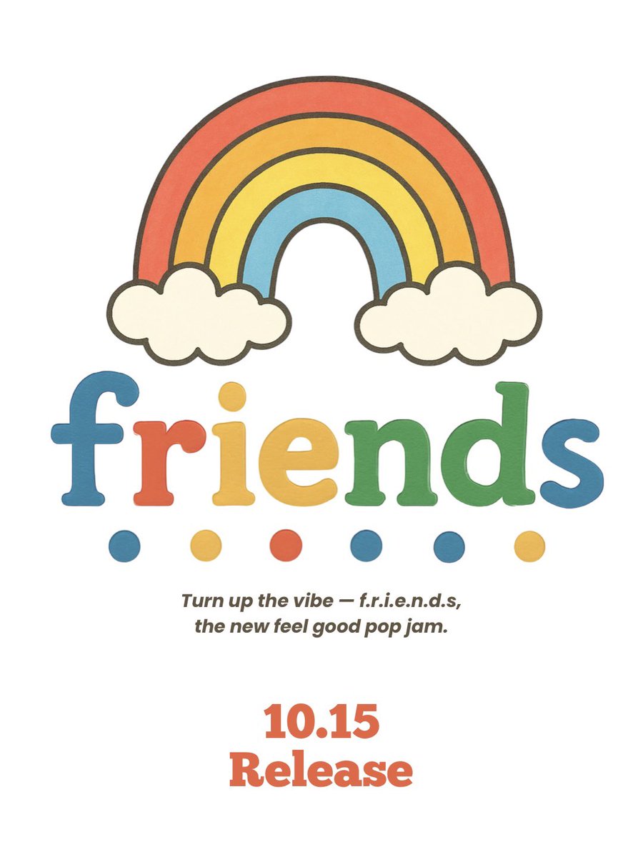 "ともだち" がテーマのほっこりポップチューン🌈
今日からインスタとTikTokで聴けます！

10月15日配信リリースです🤠