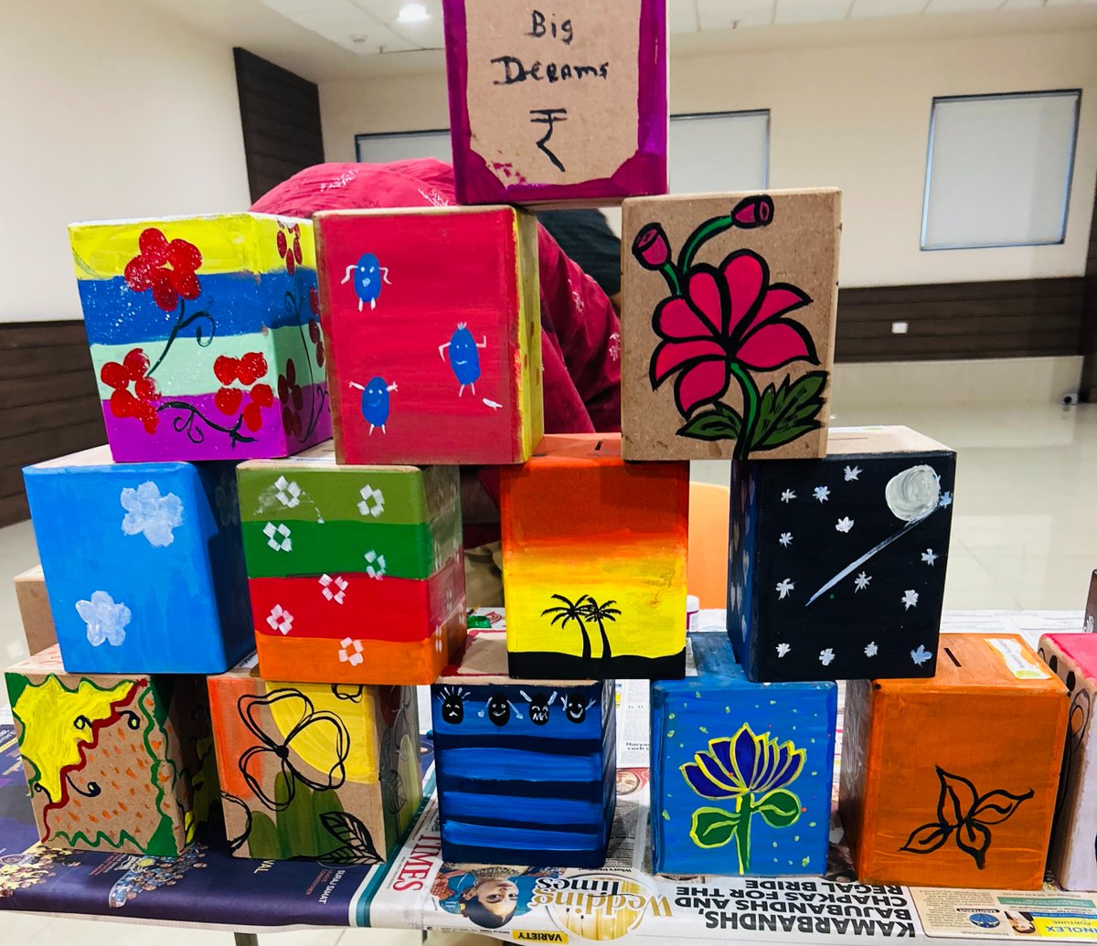 CSR_Persistent's tweet image. We enjoyed a fun Gullak Painting activity with our volunteers. These special piggy banks will be gifted to tribal students to help teach the value of saving and financial literacy. It’s inspiring to see how a little creativity can spark big dreams and brighter futures. #CSR