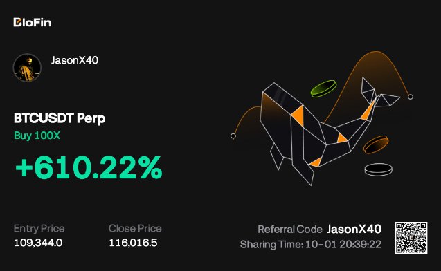 X40Jason's tweet photo. $BTC TP 2 🎯🎯
Second target locked in — Bitcoin continues to deliver strong momentum 🚀🔥
#BTC #TP2Hit #Bitcoin #CryptoTrading #BTCUSDT #BullRun https://t.co/IoKziiOip3