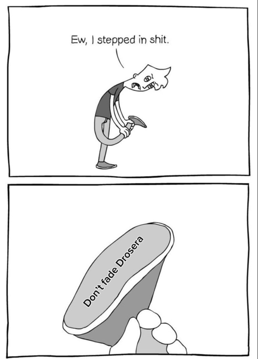 I might be the first doing this……

So guys I’ll be running a meme challenging myself for
60days posting Drosera memes😂

As you can see my profile they call me meme lord 🙂‍↔️

 1/60

The signs will be there😭👋
I must definitely keep preaching <a href="/DroseraNetwork/">Drosera</a>  

Zkgr🧡