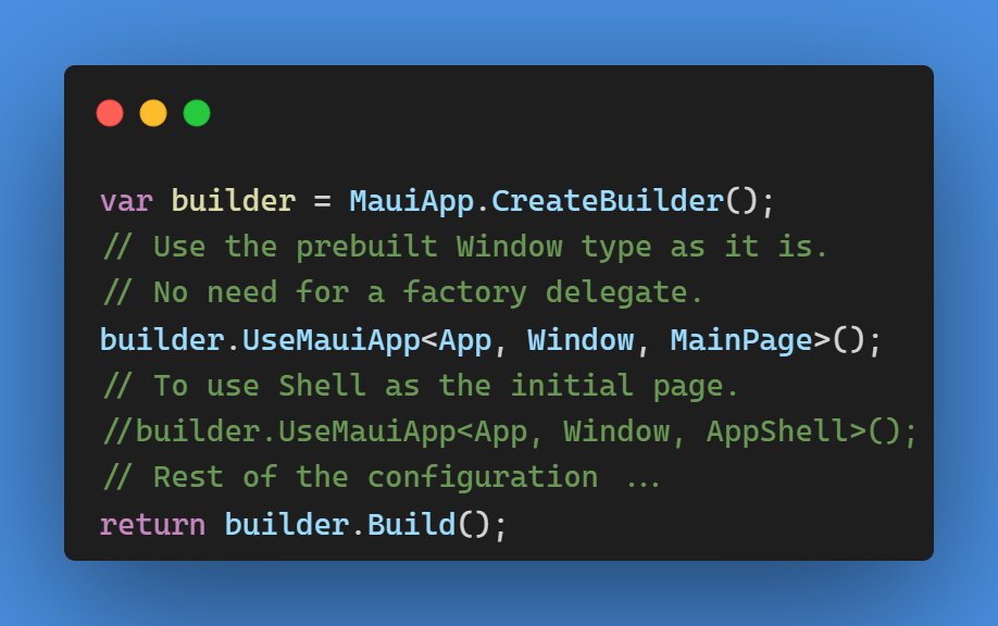 mauibuddy's tweet image. The enhanced 3-type parameter generic method overload further simplifies the process by eliminating the need for a factory delegate with the prebuilt Window type. Now available in v4.1.0.

#dotnetmaui #dotnet #csharp #aspnetcore #Blazor