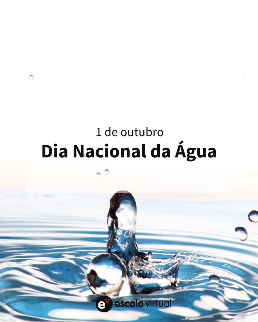 💧 Hoje, celebramos o Dia Nacional da Água!

Neste dia, desafiamos todos os professores a sensibilizar os seus alunos para a importância de preservar a água.

Dê o primeiro passo para a mudança: explore os conteúdos da Escola Virtual e transforme o saber em ação!