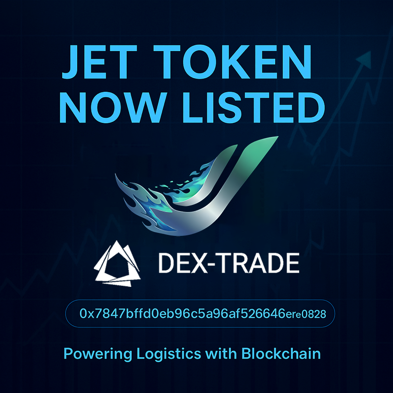 JetMaxCoin's tweet photo. 🚀 JETMAX Token is Now Live on Dex-Trade! 🎉

We’re excited to announce that our main token JET is officially listed on Dex-Trade Exchange.
🔹 Contract: 0x7847bffd0eb96c53a96af526643e2546efec0828

#JETMAX #JET #DexTrade #Blockchain #BSC https://t.co/CZ4fx5mmPb