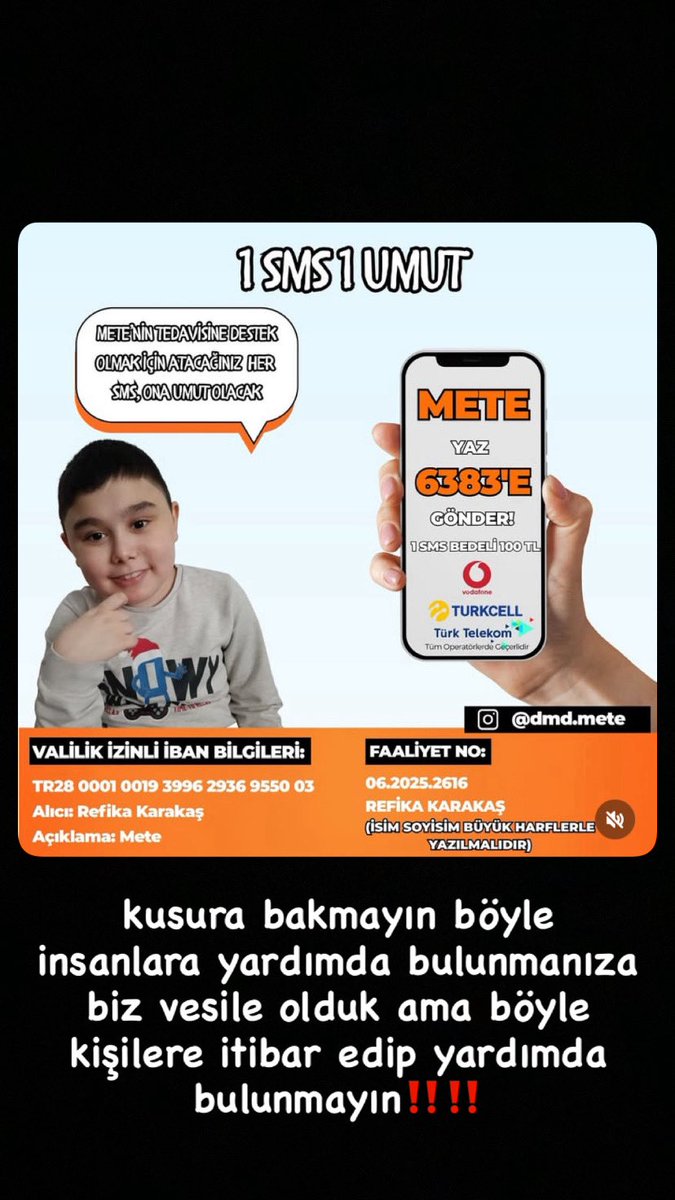 kusura bakmayın  böyle insanlara yardımda bulunmanıza vesile olduk ama böyle kişilere itibar edip yardımda bulunmayın❗️#dmd