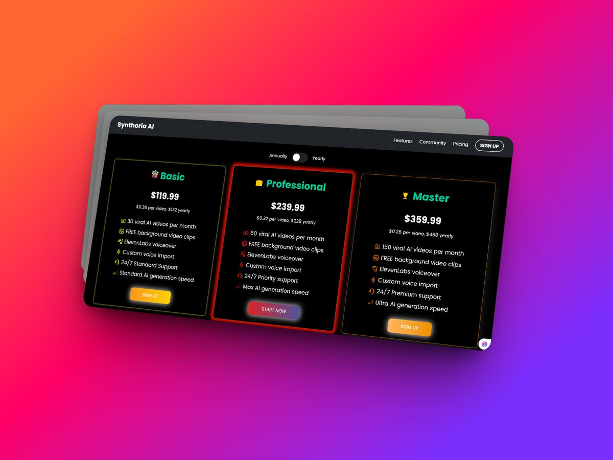 devcodex30079's tweet image. built this website  project a while back 
just added motion using after effect 
just keep building and pushing 
live url link: synthoria.netlify.app
check it out and pls drop your feedback