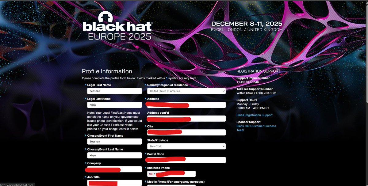 zeeshankghouri's tweet photo. Just locked in my spot for Black Hat Europe 2025!
Canโt wait to dive into the latest exploits, research, and conversations that shape the future of security. See you in London! ๐ถ๏ธ #BlackHatEU #CyberSecurity https://t.co/aXAWFDexNo