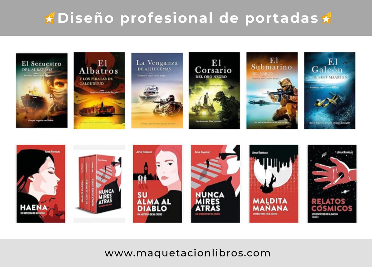 📚 Tu libro merece más que cualquier #portada
👁️Haz que tu historia entre por los ojos

👉 Deja que tu obra hable por sí sola: cuida su portada
🎨 Diseñamos portadas que enamoran, venden y dejan huella

📌 maquetacionlibros.com/diseno-de-port…

#AmorPorLosLibros #DiseñoEditorial #escritores