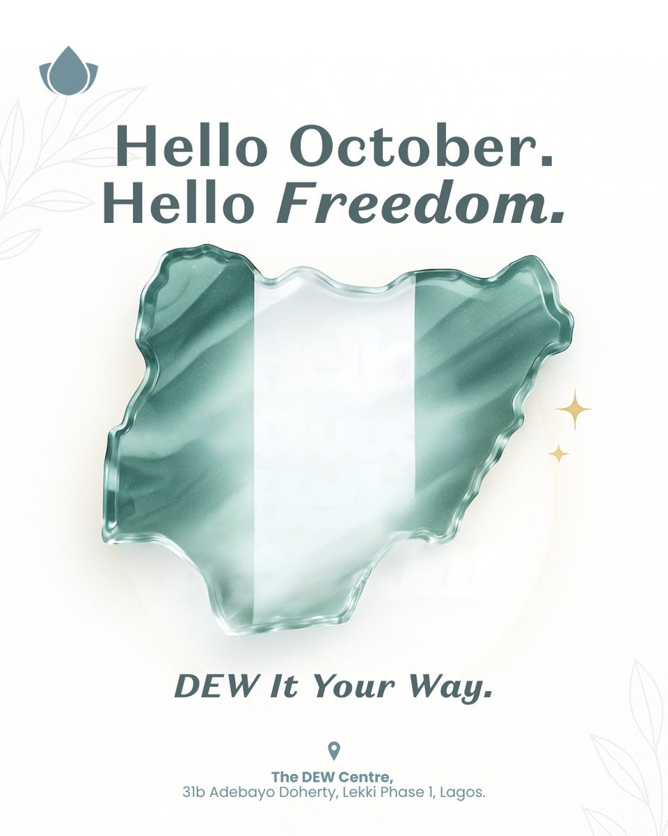 New month, new energy. October is your reminder that wellness doesn’t have to be all or nothing. Just one intentional choice a day. 
 #DEWItYourWay #HappyIndependenceDay