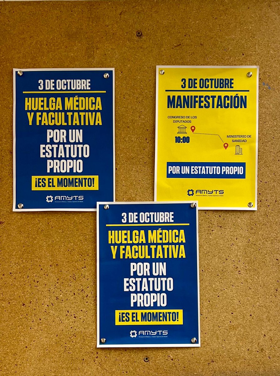 👏Los hospitales madrileños están listos para la huelga del viernes

🩺Necesitamos un Estatuto Propio. Es urgente