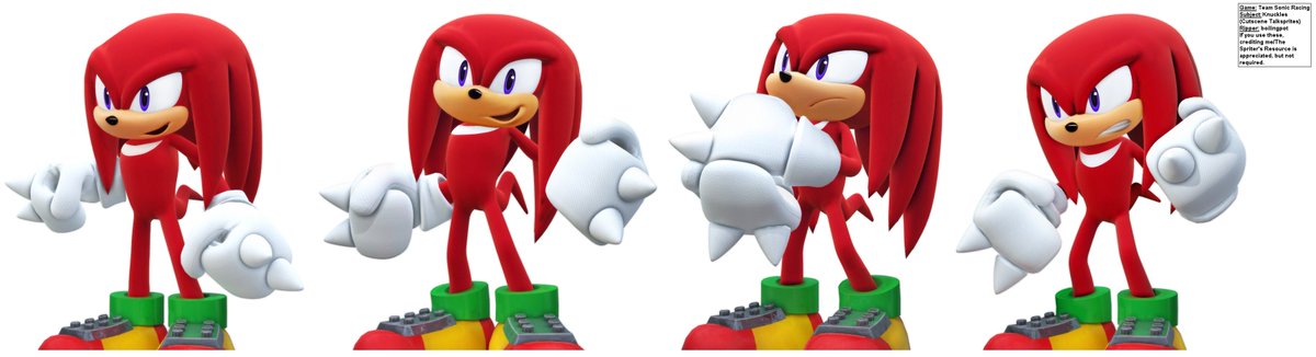 i just have to say that they peaked with knuckles' model in team sonic racing only to never use that model ever again