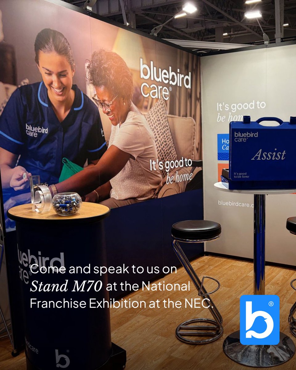 Excited for the National Franchise Exhibition at the NEC! Join us at Stand M70 to chat about the Bluebird Care franchise. 🎉 

Ticket Link: bit.ly/4mfi4U9 

#FranchiseOpportunity #HomeCareFranchise #JoinOurTeam #BlueBirdCare #MakeADifference