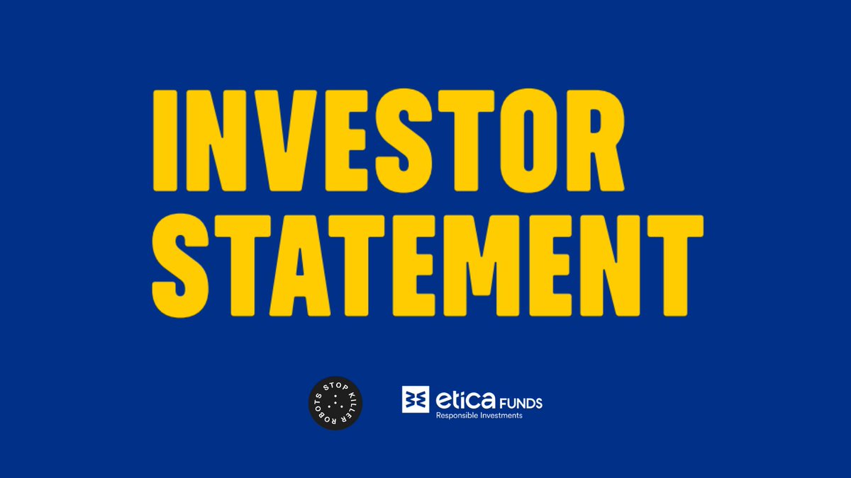 BanKillerRobots's tweet image. 💡 Profit should never come at the cost of humanity.
Our new Investor Statement urges governments to act on autonomous weapons before it’s too late.
🔗 stopkillerrobots.org/investorstatem…
#EthicalAI #StopKillerRobots #AutonomousWeapons
