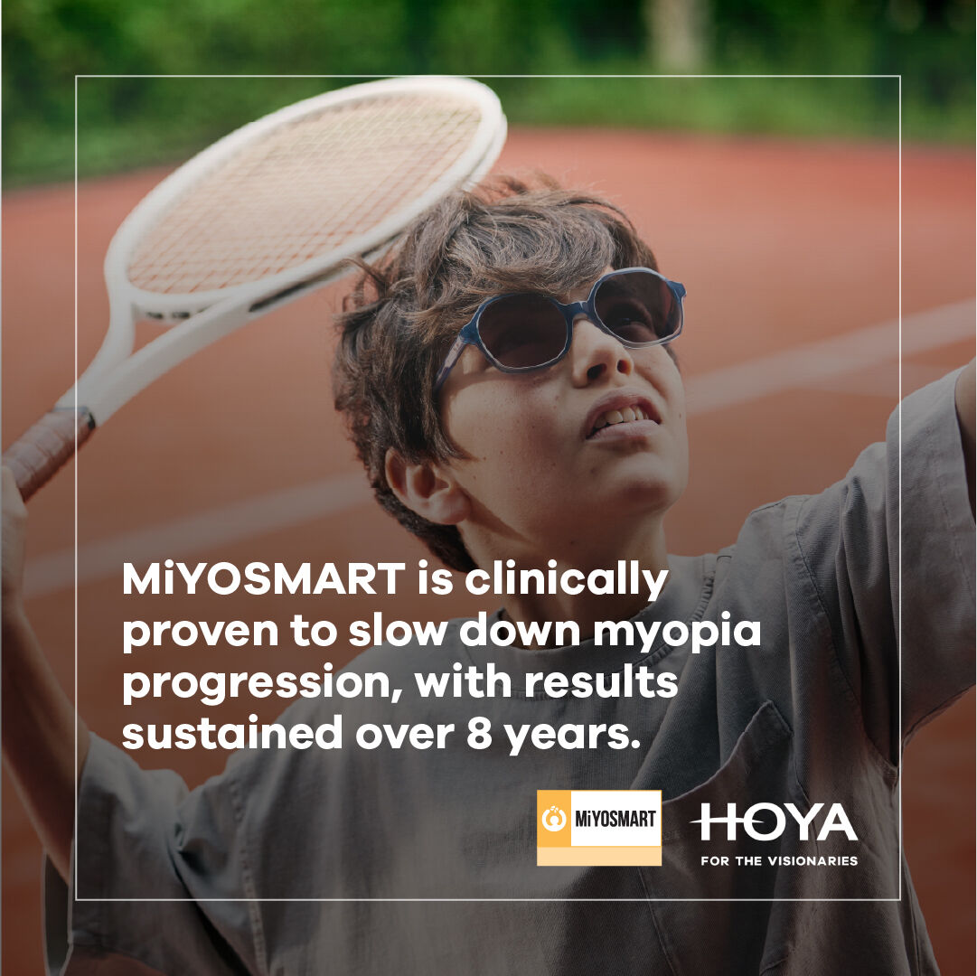 Active kids need vision that keeps up. With 8 years of proven effectiveness, our MiYOSMART lenses help manage myopia progression while supporting everyday adventures: bit.ly/3VrdM0J?utm_so… 

To learn more, contact your BDM or email marketing@hoya.co.uk