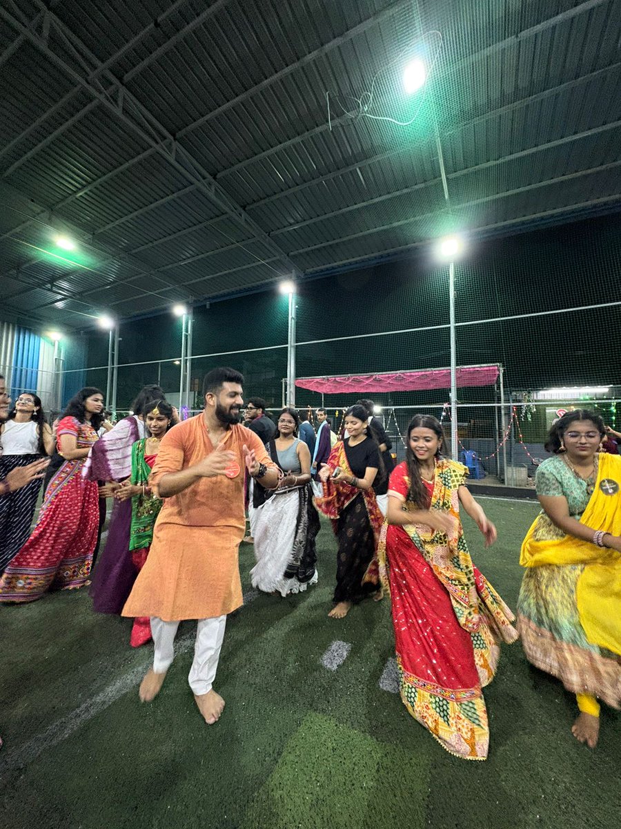NFSUinChennai's tweet photo. Dhols, colors, smiles & endless twirls… 💫
The first Garba at @NFSUinChennai was not just an event, it was an emotion! ❤️
#GarbaMagic #NFSUChennai #FestiveBeginnings https://t.co/zwCZgsCQui
