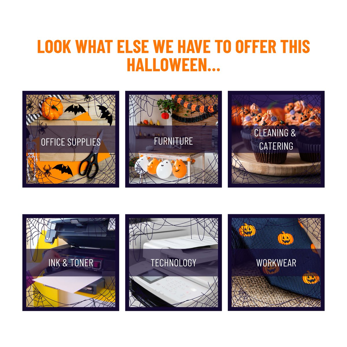 Grab some ghoulish goodies this Halloween!🎃👻

Treat yourself to something frightfully fun this Halloween- no tricks, just treats!

Place your order with us today: compleatofficesolutions.co.uk

#HalloweenTreats #SpookySeason