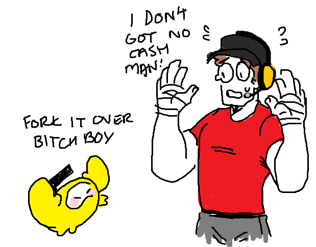 When you need motivation. Draw in ms paint. Featuring Hex and Hocus the spy crab.