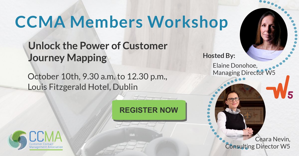 🗺️ Map the moments that matter!
Join our CCMA Workshop with W5 (Elaine Donohoe &amp; Ceara Nevin):

✔ Prioritise journeys &amp; personas
✔ Build effective maps
✔ Win stakeholder buy-in

Limited to 20 seats. Book your spot now👉 rpb.li/KkFX
#CCMAIreland #CX #JourneyMapping