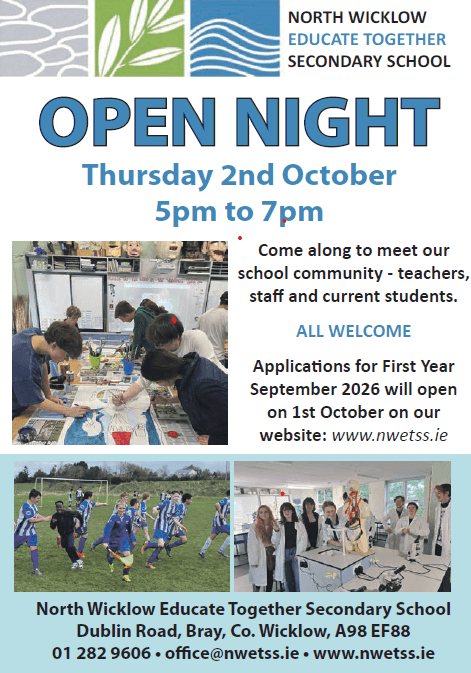 Applications are now open for First Year entry in September 2026! All info can be found on our website. We are looking forward to our Open Night tomorrow - Thursday 2nd October 5pm to 7pm - all welcome!