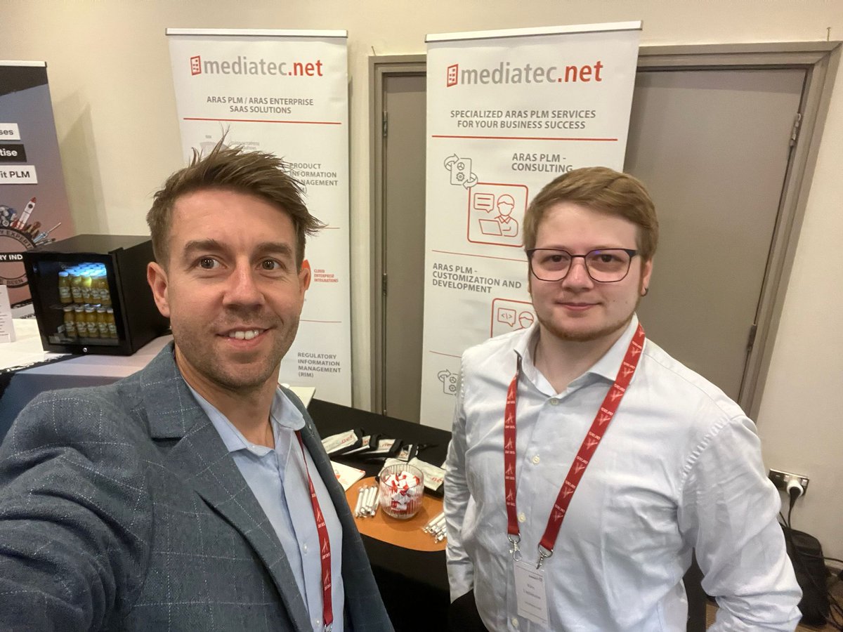 mediatec_net's tweet photo. 🇬🇧 ARAS Connect Birmingham – we’re live!
Team https://t.co/UBvM8OJQ6c is ready – booth set, coffee hot ☕️
Today’s focus: RIM &amp; PIM – smart compliance &amp; product data in PLM.
Let’s talk innovation!
📍Visit us on site!
#ARASConnect #PLM #AI #TeamMediatec https://t.co/SJDZvd1RL9