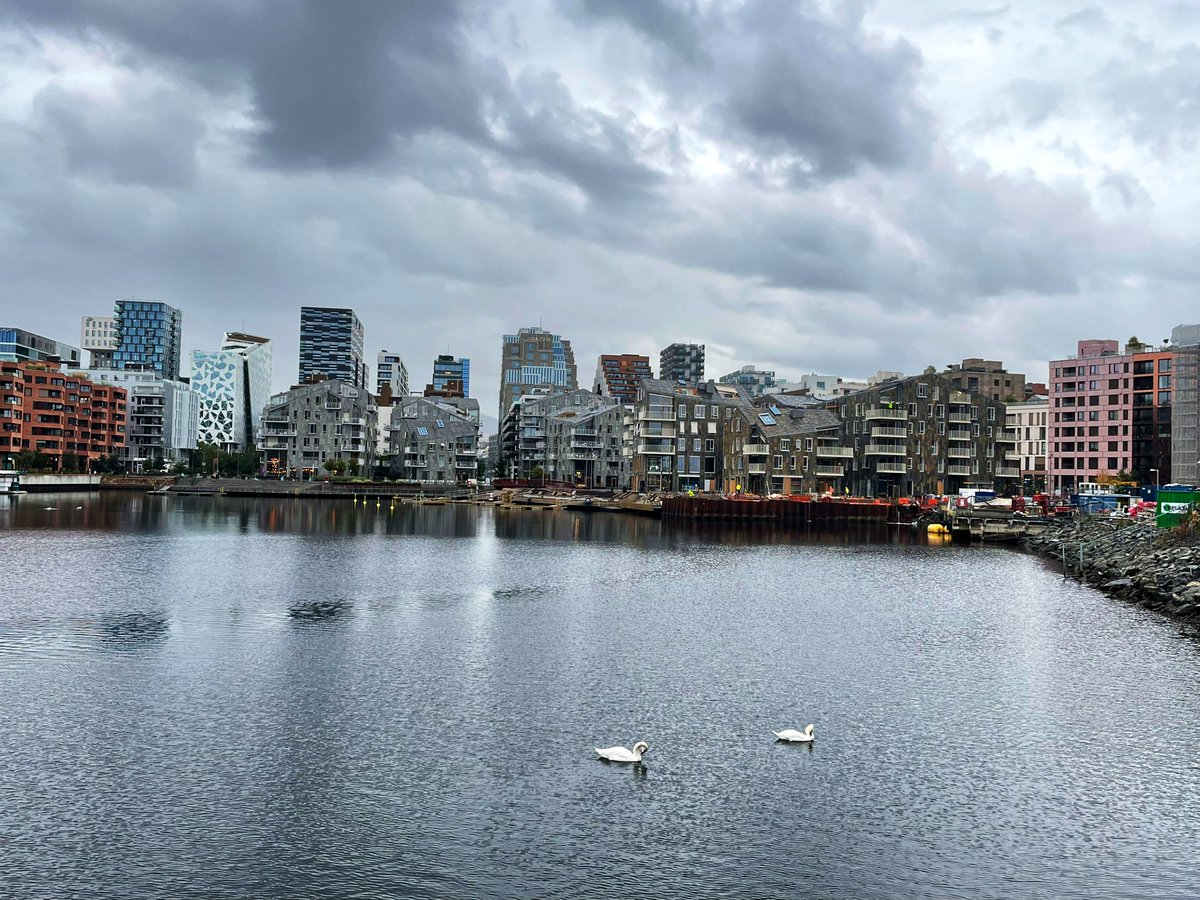OsloCouncilman's tweet photo. I am enjoying my stylish neighbourhood of Bjørvika, 20 years ago use to be a dump before this beautiful transformation #VisitOslo https://t.co/oLlz6KGJ9y
