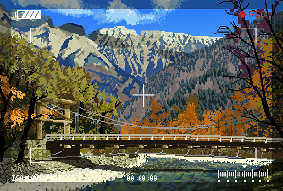 行楽シーズン
#ドット絵 #pixelart #紅葉 #上高地
紅葉の季節がくるぞー！

というわけでskeb納品しました！
リクエストありがとうございましたああああ
※納品バージョンはリプに！