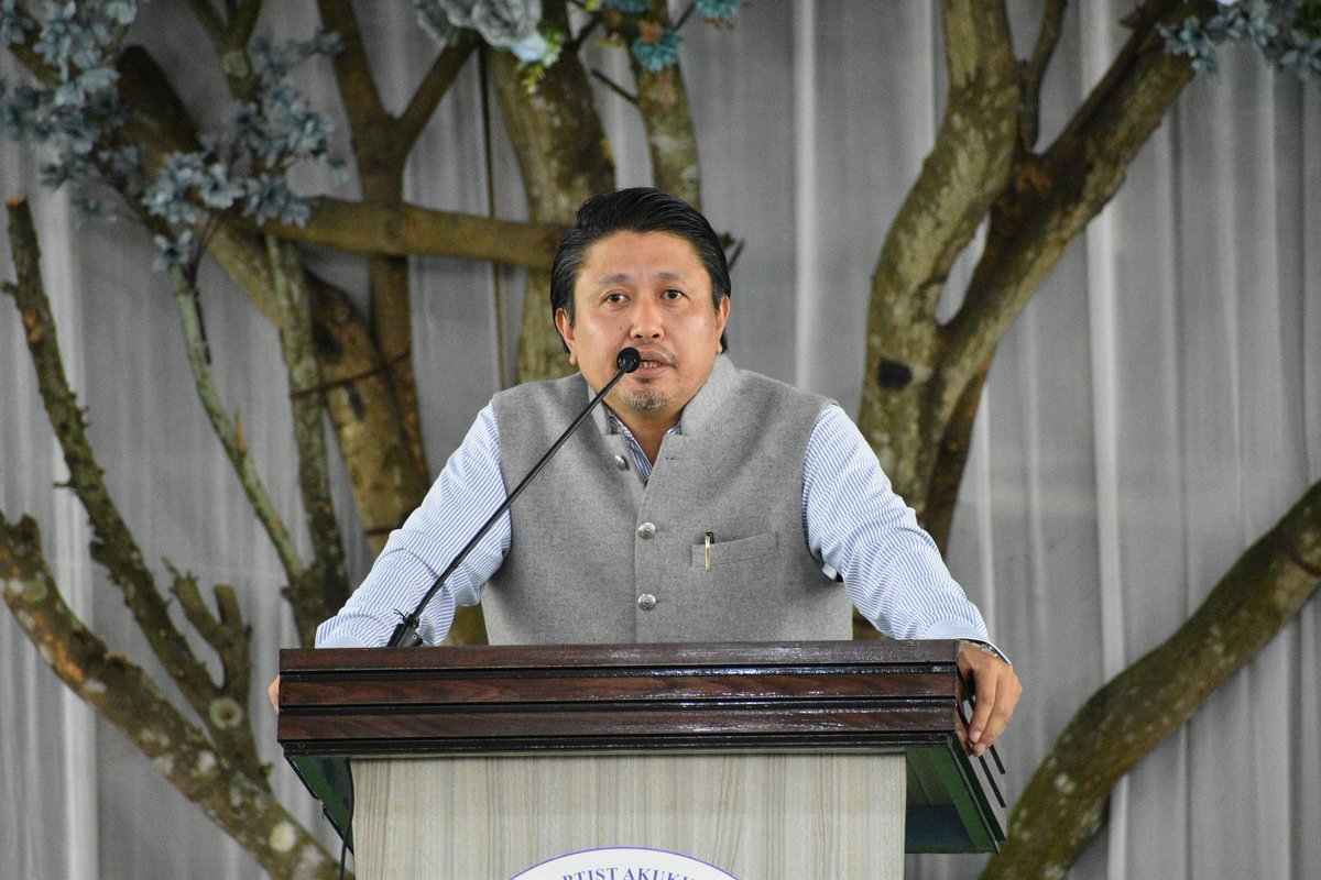 jacob_zhimomi's tweet photo. Glad to share my thoughts at the 12th WSBAK Children's Festival being held at Niuland Town from Sept. 30th-Oct. 2nd, 2025; organized by the Niuland Area Church Leaders' Fellowship. With over 6900 registered participants and an overall attendance of 10,000 plus, this is a sign of God's unfailing love upon our children. In this day and age where children are the most vulnerable fuelled by various factors and increasing uncertainties including rapid technological advancement, events such as this help us to stay rooted and find meaning, strength and comfort in Christ. It is also pertinent on the part of parents to reaffirm our God-given role. Be friends with your children but above all, be their mentors and guides. Our children are our greatest assets. Let us invest in them so that they turn out to be responsible citizens contributing towards society's growth. I wish the Children's Festival a grand success. God bless.
@narendramodi @blsanthosh 
#ConstituencyUpdates
#NiulandDistrict
#Nagaland