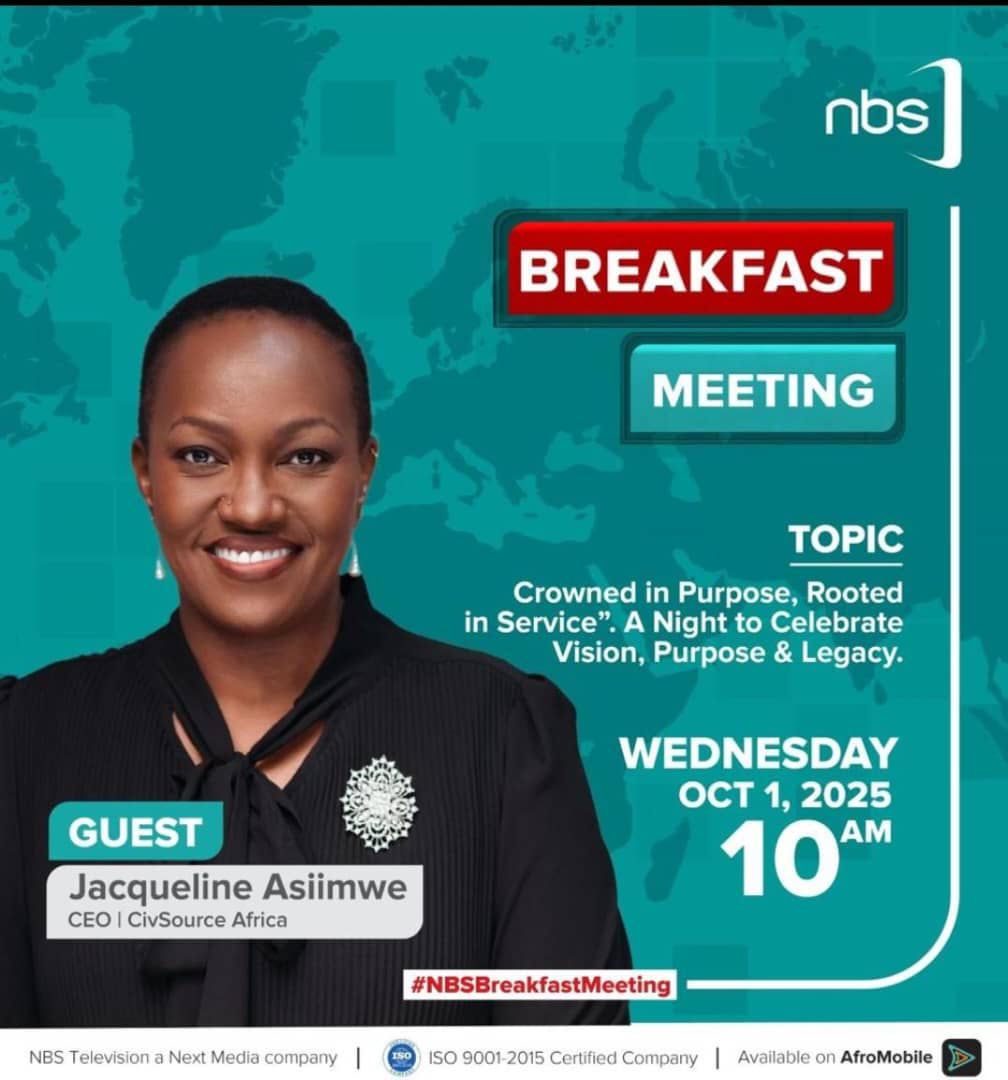 We’re proud to see our director featured on <a href="/nbstv/">NBS Television</a> alongside our partner <a href="/CivsourceAfrica/">CivSource Africa</a>, sharing bold insights on leadership. Join Civsource Africa at Serena tomorrow for the Inaugural Leaders Gala &amp; Ball, an inspiring celebration of leadership! #ImprintLeadershipdevelopment