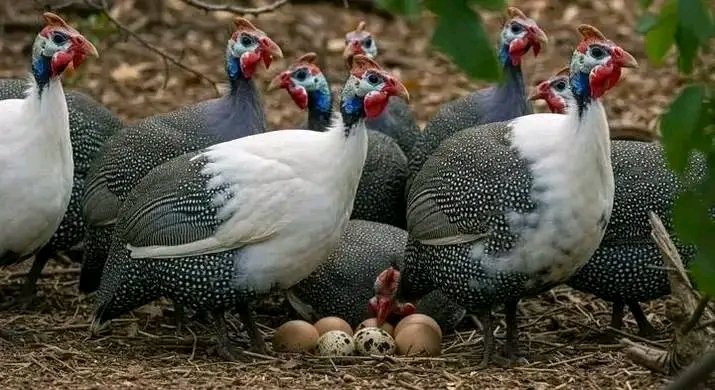 TOP 10 BENEFITS OF KEEPING GUINEA FOWL ON YOUR FARM

1. Pest Control Experts
They eat ticks, insects, worms, and even snakes keeping your farm naturally pest-free.

2. Low Feed Cost
Guinea fowl forage a lot, reducing your feed expenses compared to chickens.

3. Strong Disease