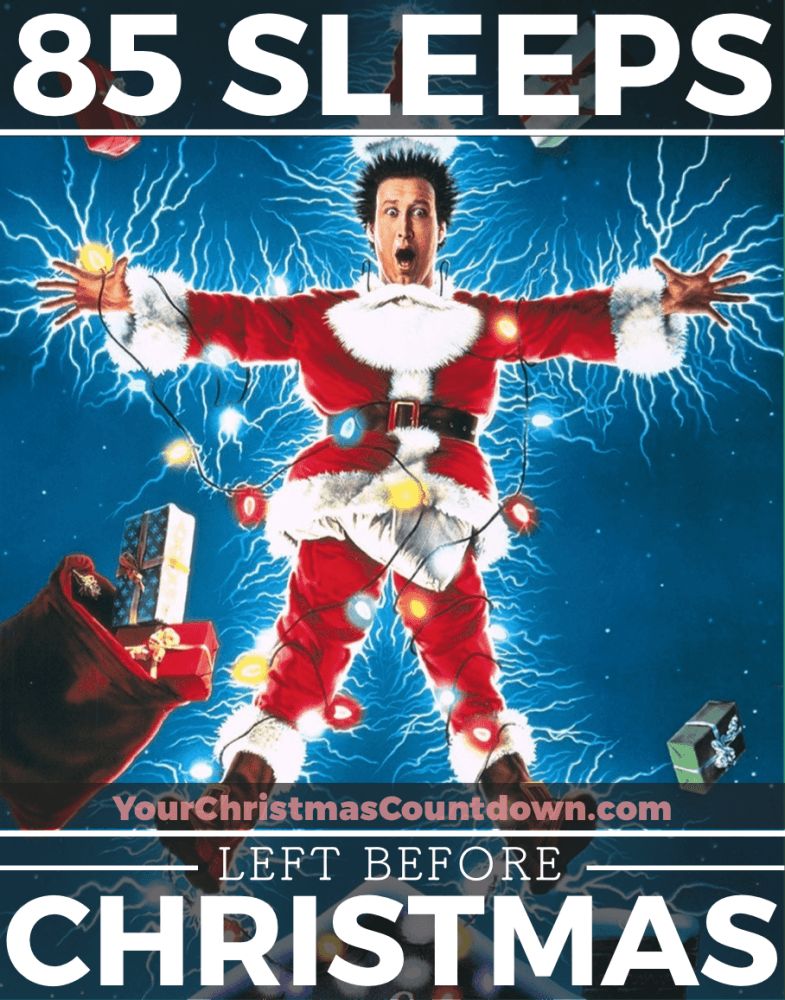 85 SLEEPS UNTIL  #CHRISTMAS!
 👉 YourChristmasCountdown.com 🎄🎅