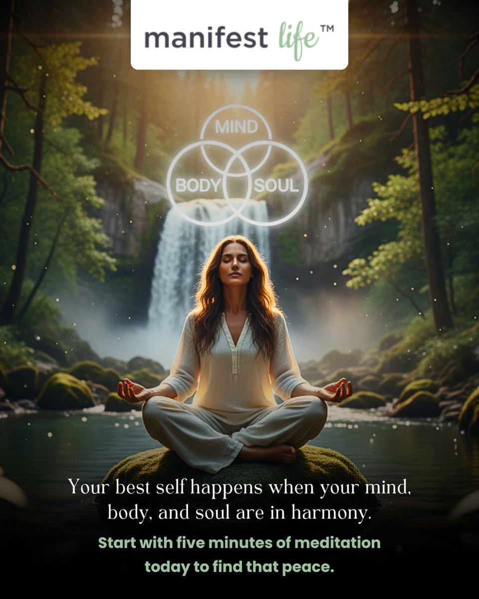 ManifestLifeOrg's tweet image. Harmony is the secret. When your Mind, Body, and Soul align, your truest, most powerful self emerges. Find your balance today. 
#mindbodysoul #innerharmony #meditation #manifestlife #wellnessjourney #spiritualalignment #bestself #findyourpeace #dailypractice #selfcarevibes