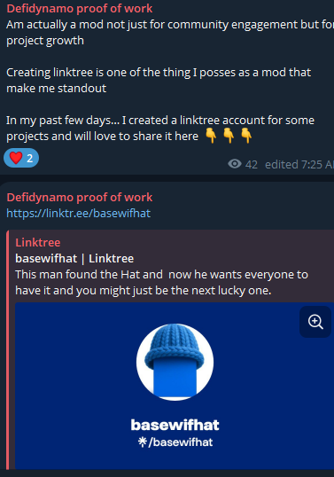 defi_dynamo10's tweet photo. GM & Happy New Month!
Am DefiDynamo ⚡️

I don’t just support projects, I ignite them.
From creating a pro-level Linktree to building a pin post that converts.
I lead smart raids with community polls,
drop daily filtered tasks,
build buy bots, design project clones,
and even train arts to craft custom project art.
Need a welcome bot? Shilling power? You got it.

From setup to scale I bring the tools, the vibes, and the grind.
Looking for someone who gets it DONE?
My DMs are open 💼

GM. Let’s build.