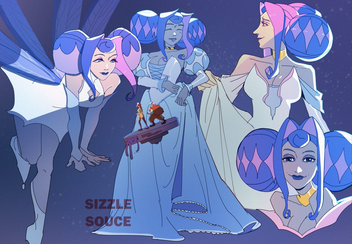 sizzlesouce's tweet image. I love her design soo much 💙 what a beautiful piece of animation, can&apos;t wait to see more 

#KnightsOfGuinevere