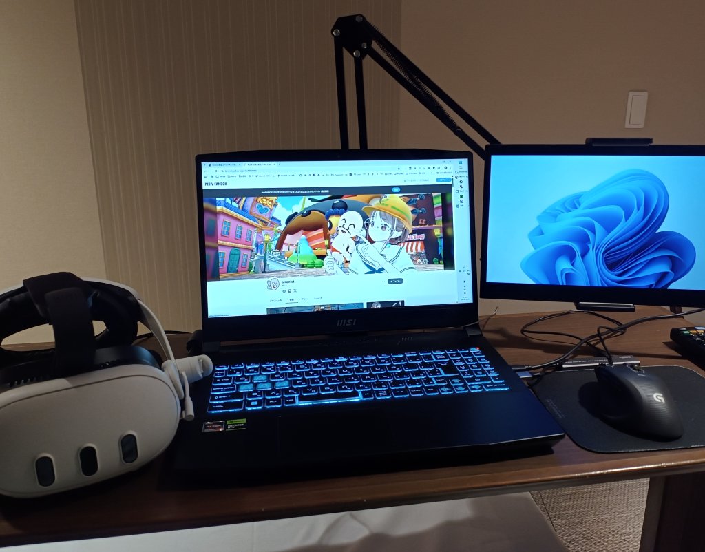 病室VR環境できた