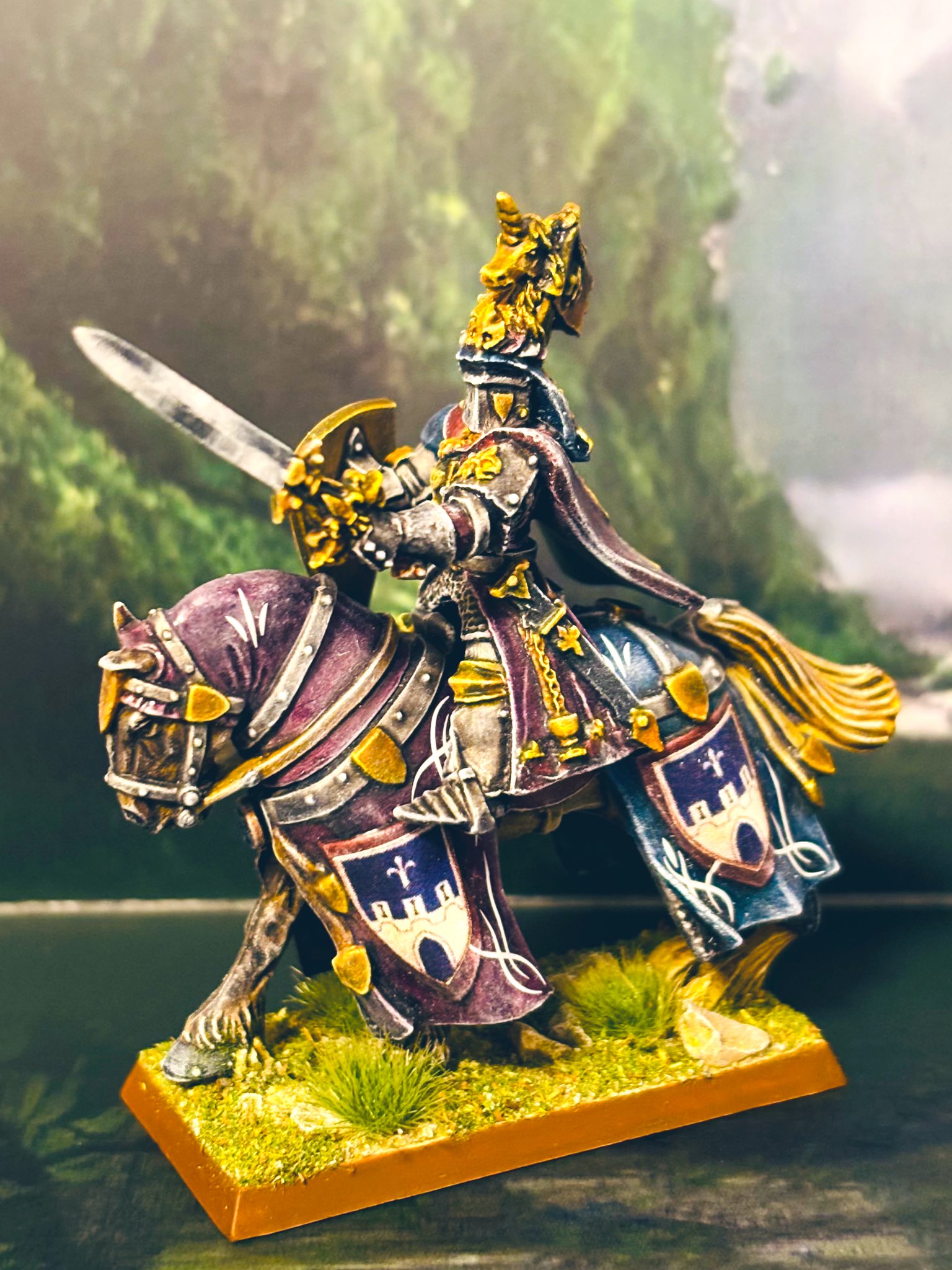 WARHAMMER ブレトニア　ウォーホース騎乗バトルスタンダードベアラー よう on X: 