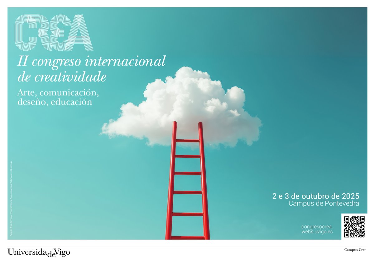 📢 Temos todo preparado para 2 días de intensas sesións á volta da creatividade. 
Podes seguir as sesións online.
+ info: congresocrea.webs.uvigo.es/gl/inicio-gale…