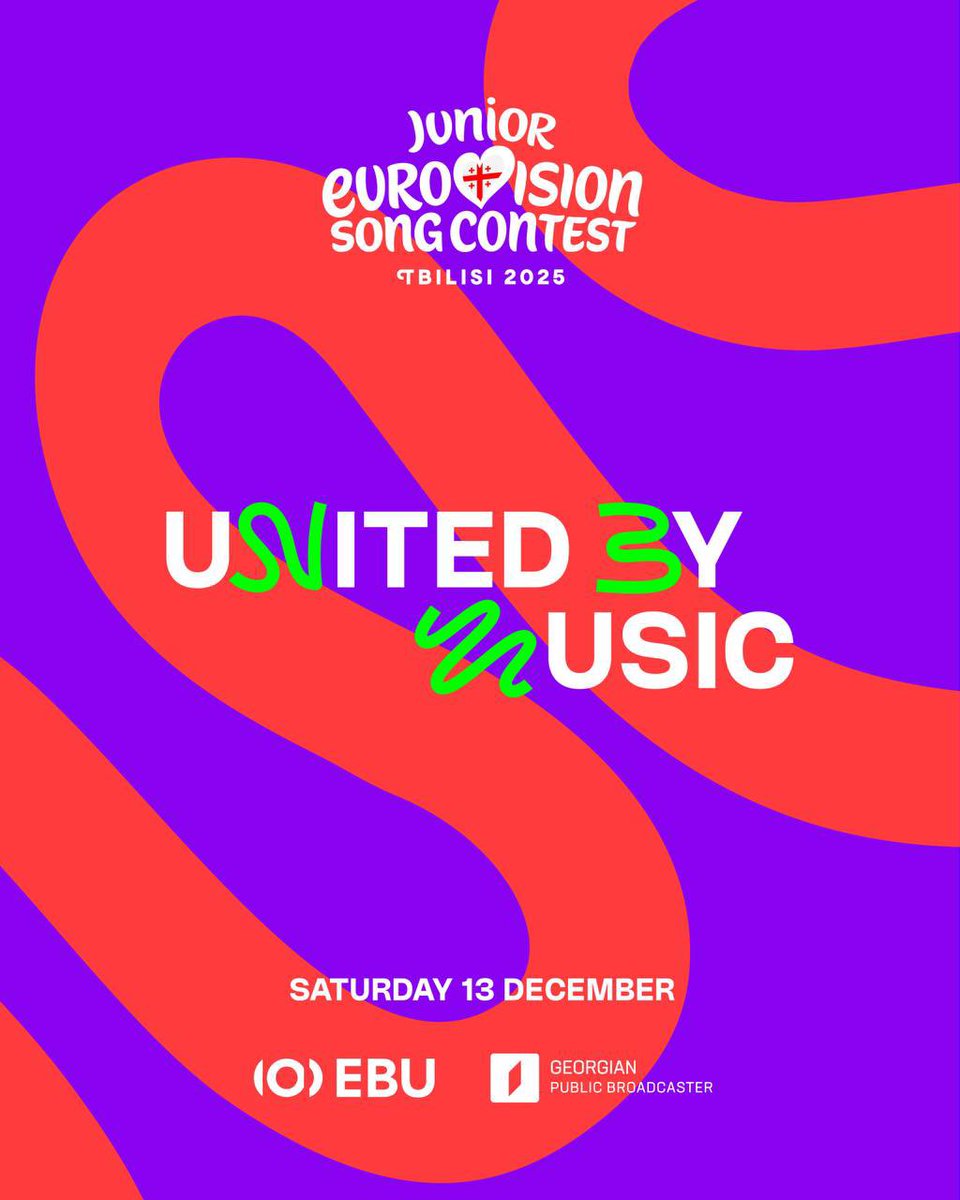 escinsiders's tweet photo. 🇬🇪 The official design of Junior Eurovision 2025 in Tbilisi have been revealed

#JESC https://t.co/SyYzDB00Bs