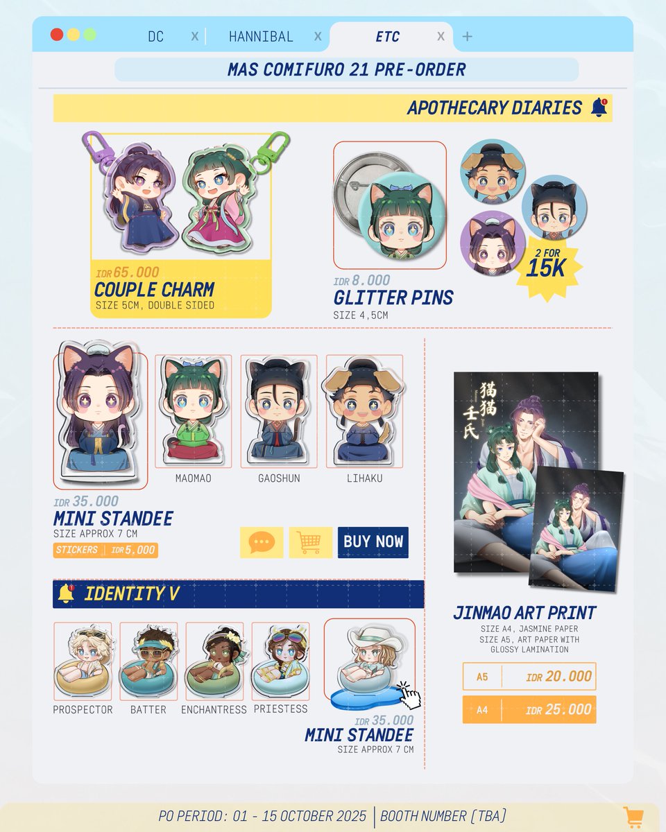 (2/4) #ARCANE #ApothecaryDiaries #IdentityV #IDV