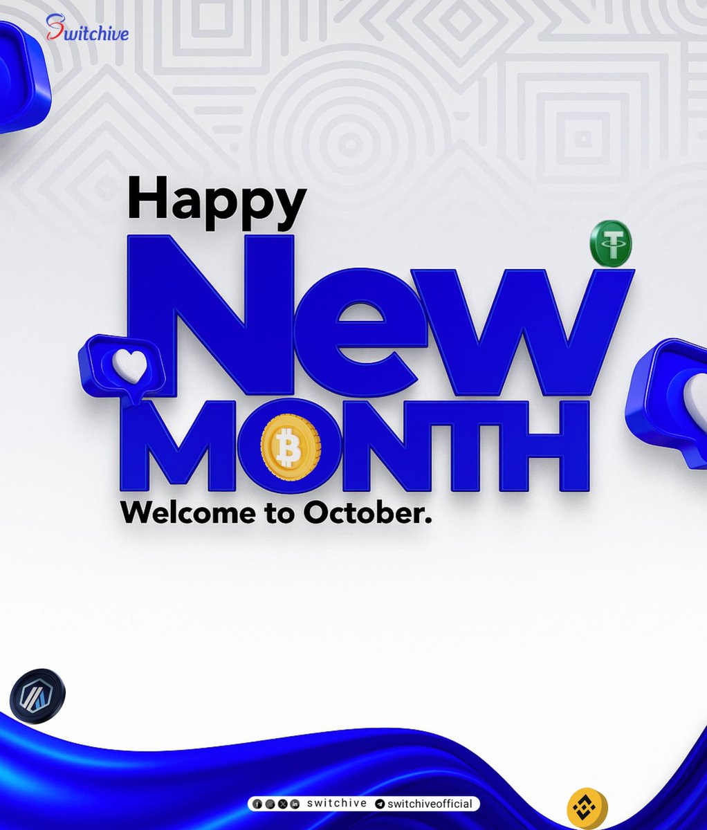 switchive's tweet photo. Happy New Month Switchers! #Switchive #CryptoPayments #HappyNewMonth https://t.co/ybDu8etOLx