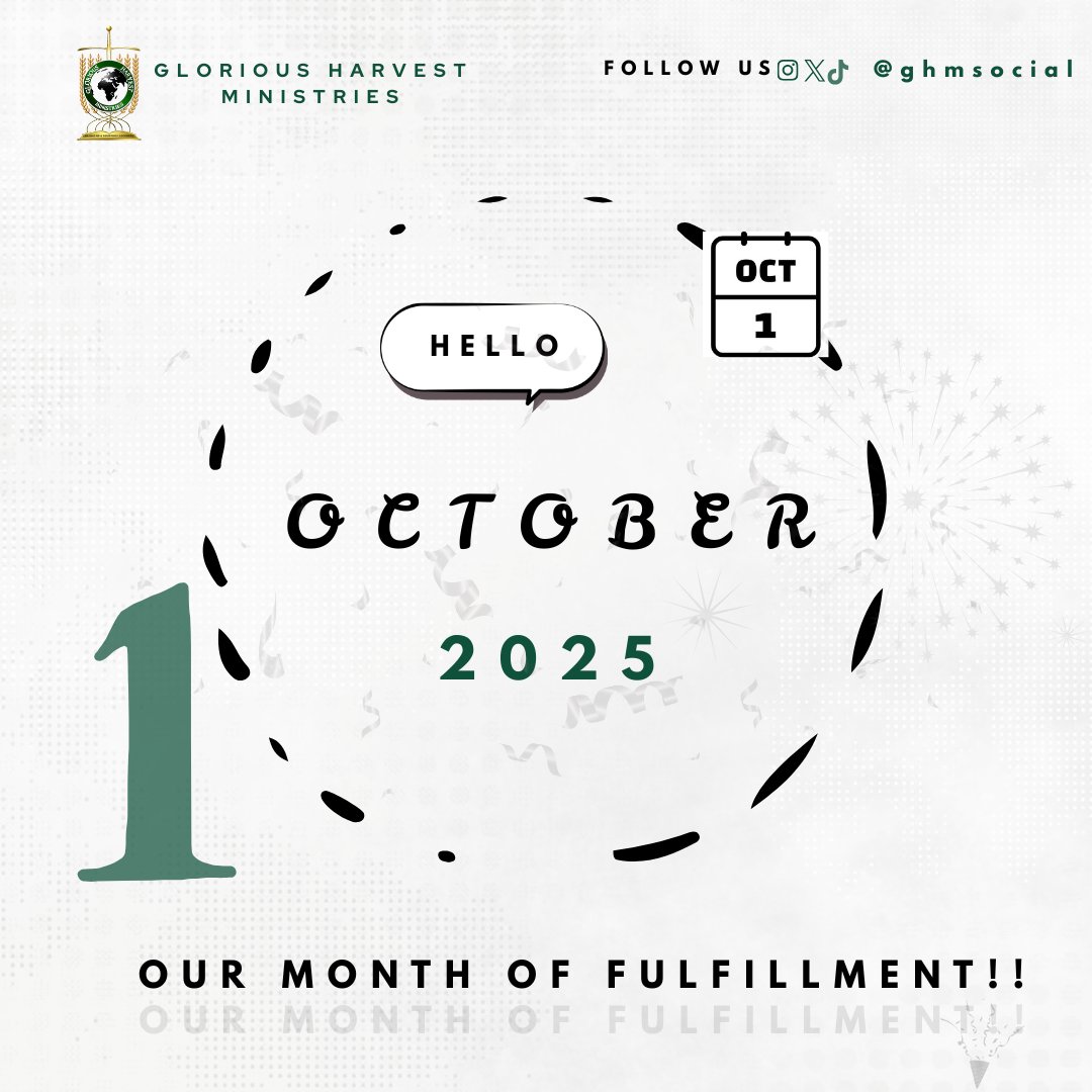 GHMsocial's tweet photo. Welcome to Our Month of Fulfillment!! https://t.co/4YOuhXsFvI