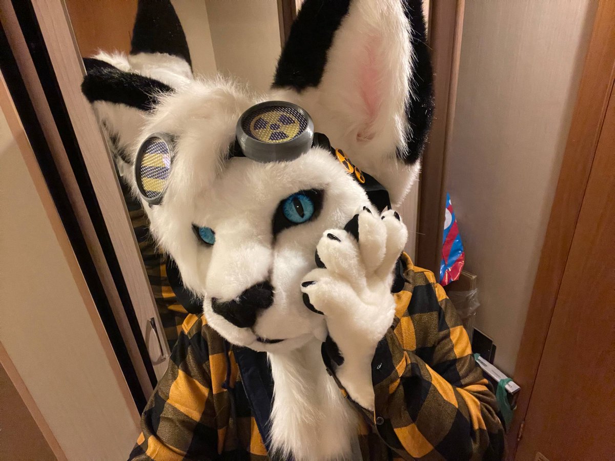 TeamasterMiro's tweet image. This was the first fitting after a long wait for the treasured parcel 😍😇
#FursuitEveryday