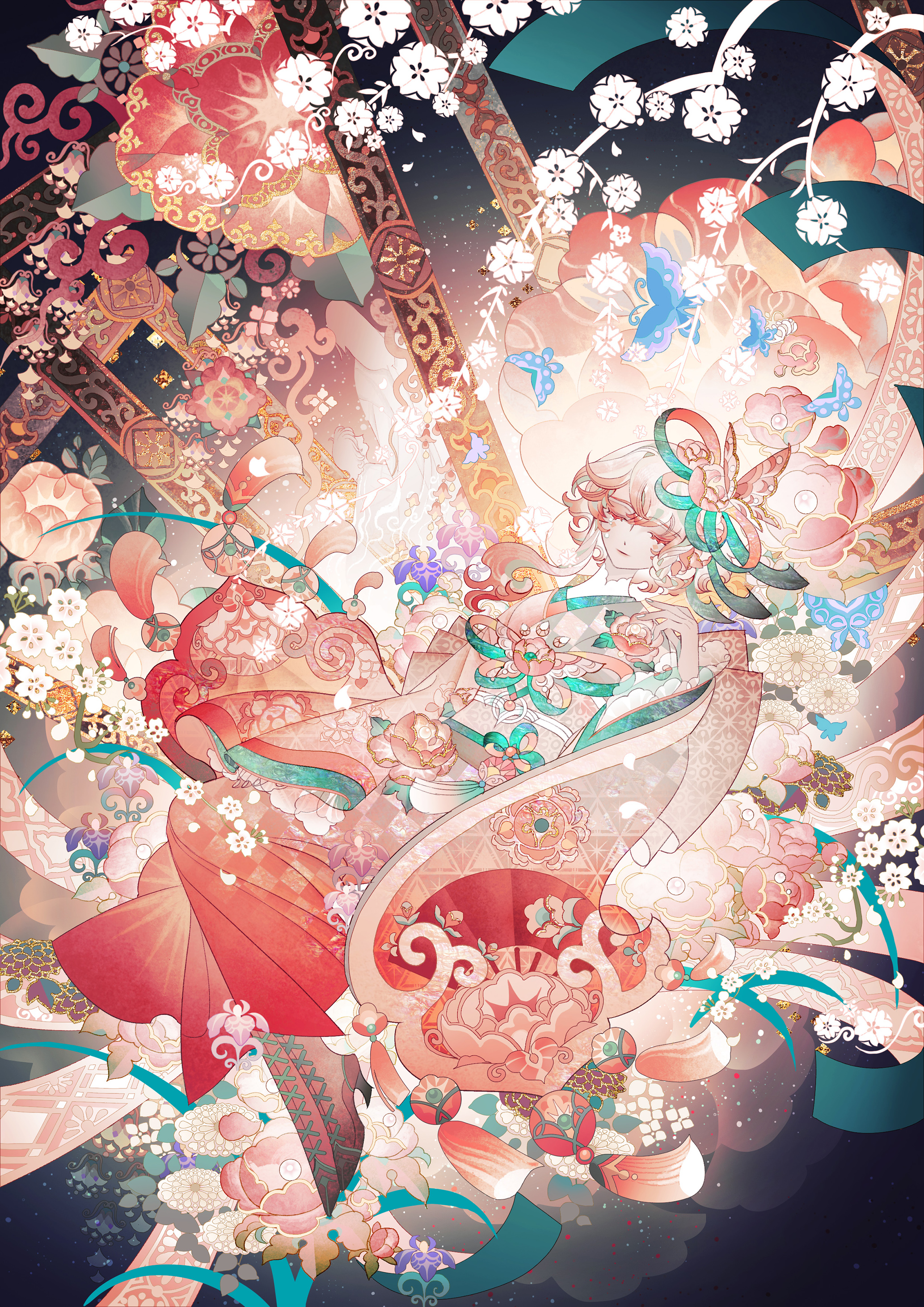 モノクロ原画 兎＊キノコ＊星花 モノクロ原画 兎＊キノコ＊星花 モノクロ原画 兎＊キノコ＊星花