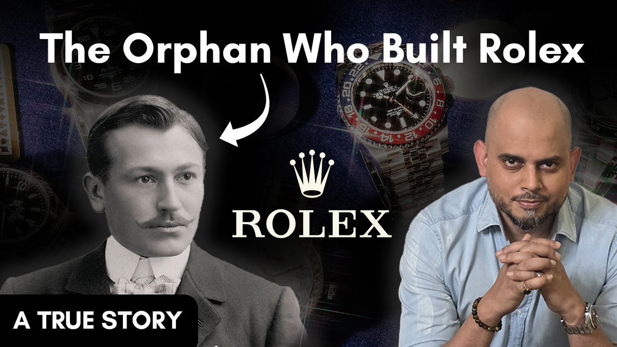 How can a brand be so powerful that people are ready to pay any price, but it still says: “Not available”? 🤯

Deepak shares the inspiring story of Rolex and the orphan who built it.
A must-watch - youtu.be/R3Zu76xEKnw