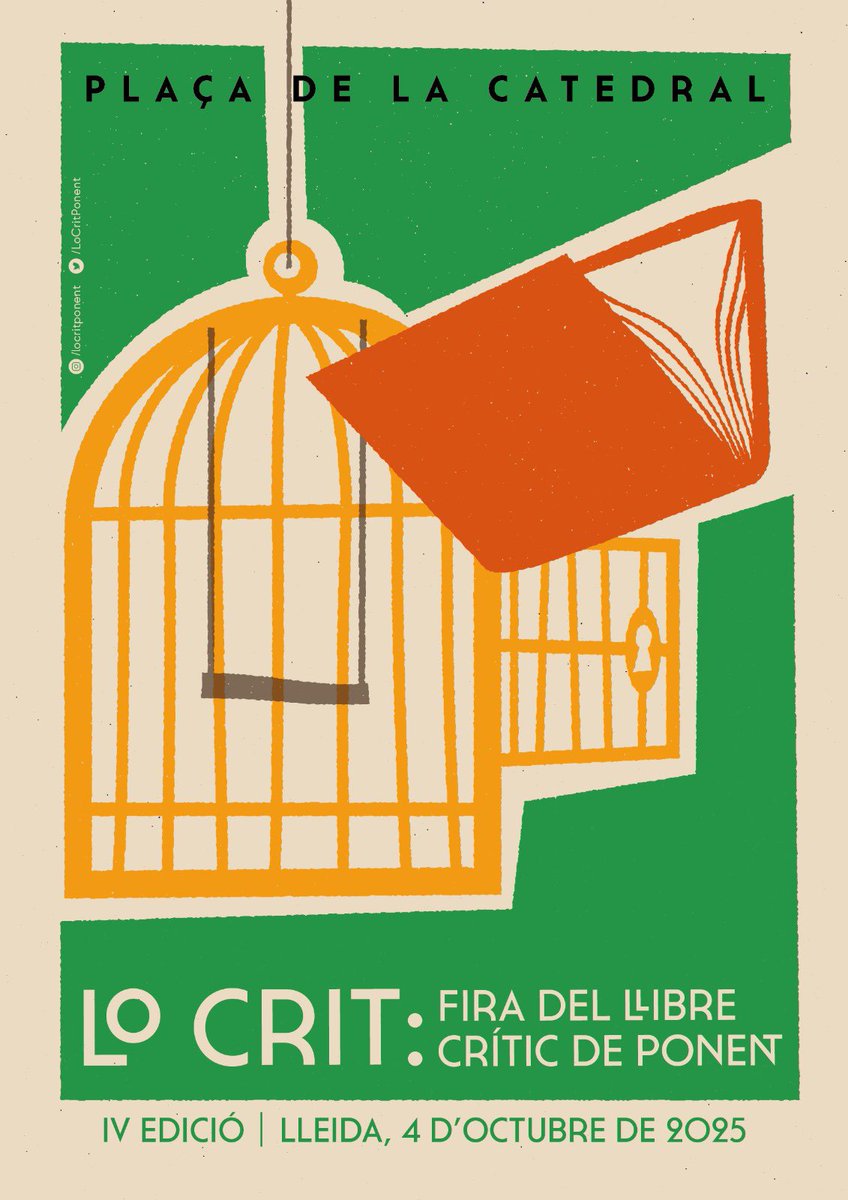 lairreductible1's tweet image. Ja és aquí!! Una nova edició, la quarta ja de @LoCritPonent. Aquesta iniciativa que va engegar la @BiblioMariaRius. Una fira totalment autogestionada sense ajudes públiques ni privades. 
És evident que corren temps en què la lectura i l’esperit crític són molt necessaris per ⬇️