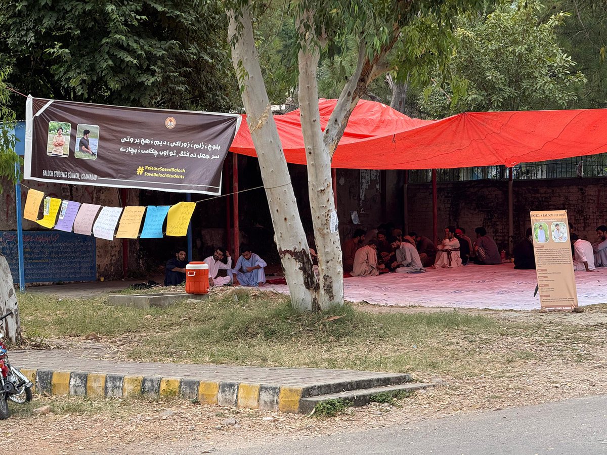 BSCIslamabad's tweet photo. Today marks the 3rd day of the sit in camp inside qau. Despite addressing our concerns, qau administration and authorities have opted to harass the participants. We once again make it clear that we will not bow to such unjust policies. We will continue our movement until the https://t.co/ypbmKgUqr6