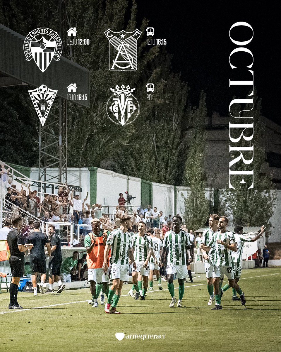 💪 𝐼𝑙𝑢𝑠𝑖𝑜́𝑛 𝑦 𝑐𝑜𝑚𝑝𝑟𝑜𝑚𝑖𝑠𝑜. 

𝑩𝒊𝒆𝒏𝒗𝒆𝒏𝒊𝒅𝒐, 𝒐𝒄𝒕𝒖𝒃𝒓𝒆. 👋🤍💚

🗓️ ¡Nuestro calendario del mes! 🔜

#EstoEsAntequera