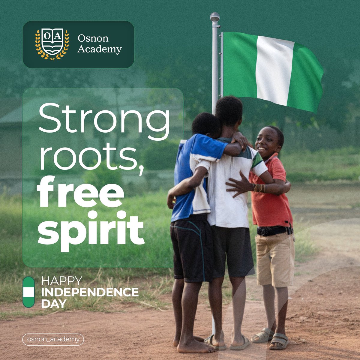 Happy Independence Day from all of us at Osnon Academy! 🇳🇬✨ Today, we celebrate freedom, unity, and the limitless potential of every Nigerian child. #NigeriaIndependence #OsnonAcademy